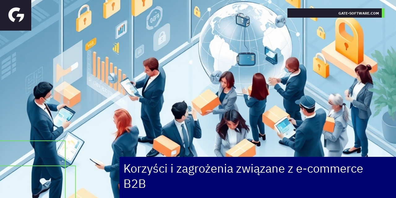 Korzyści i zagrożenia e-commerce B2B Biznes online, automatyzacja i bezpieczeństwo danych