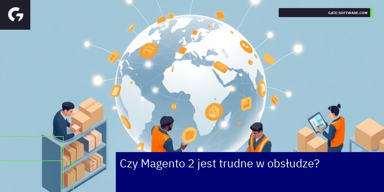 Wyzwania i wsparcie w obsłudze Magento 2 Panel administracyjny Magento 2 na ekranie komputera