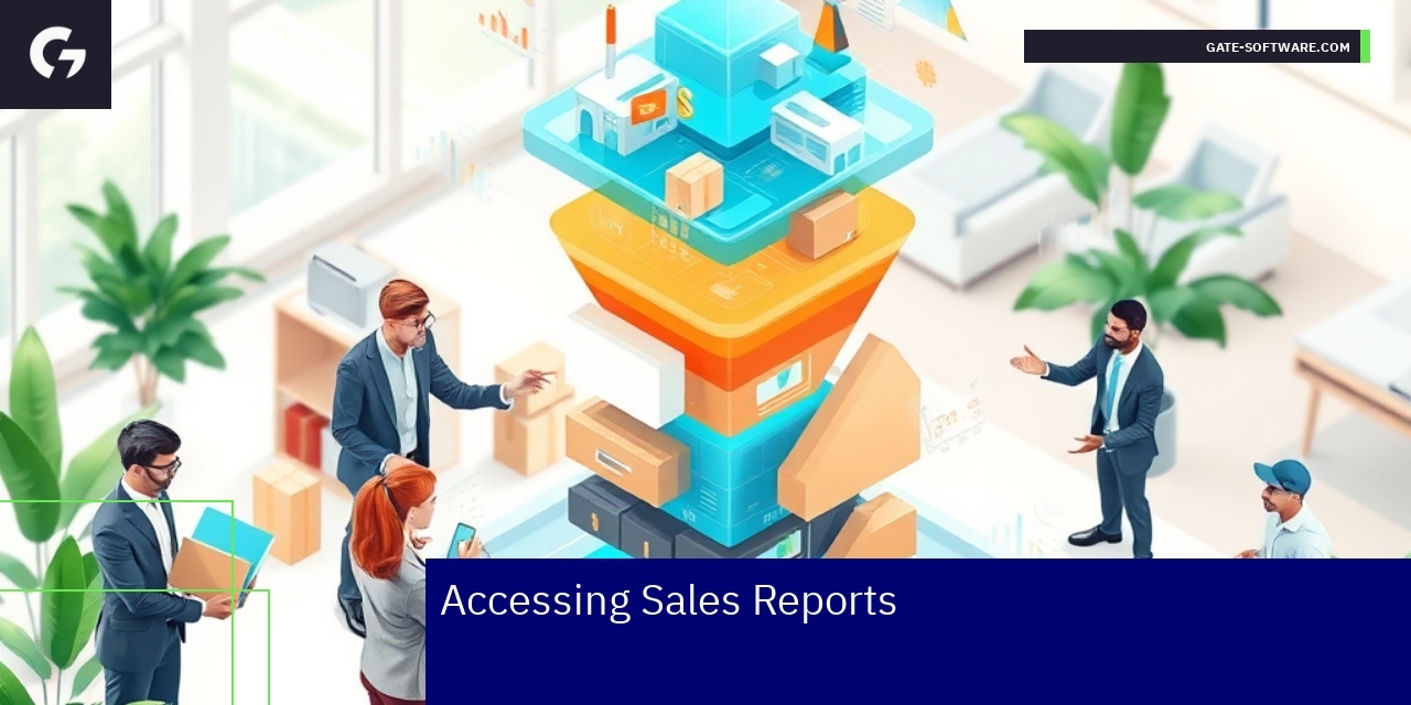 Dashboard displaying sales data and reports