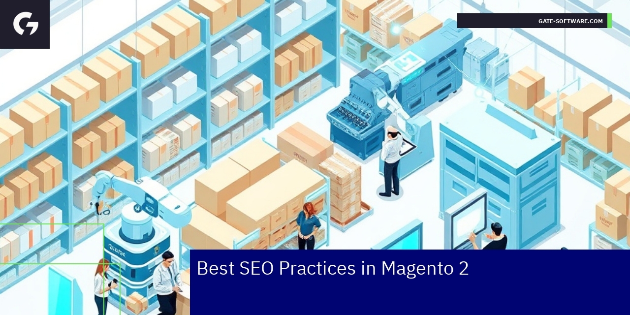Magento 2 dashboard showing SEO automation features