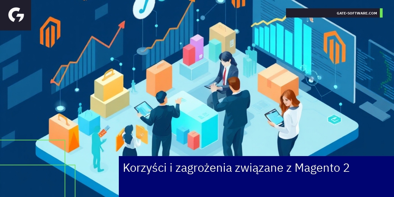 Schemat korzyści i zagrożeń Magento 2