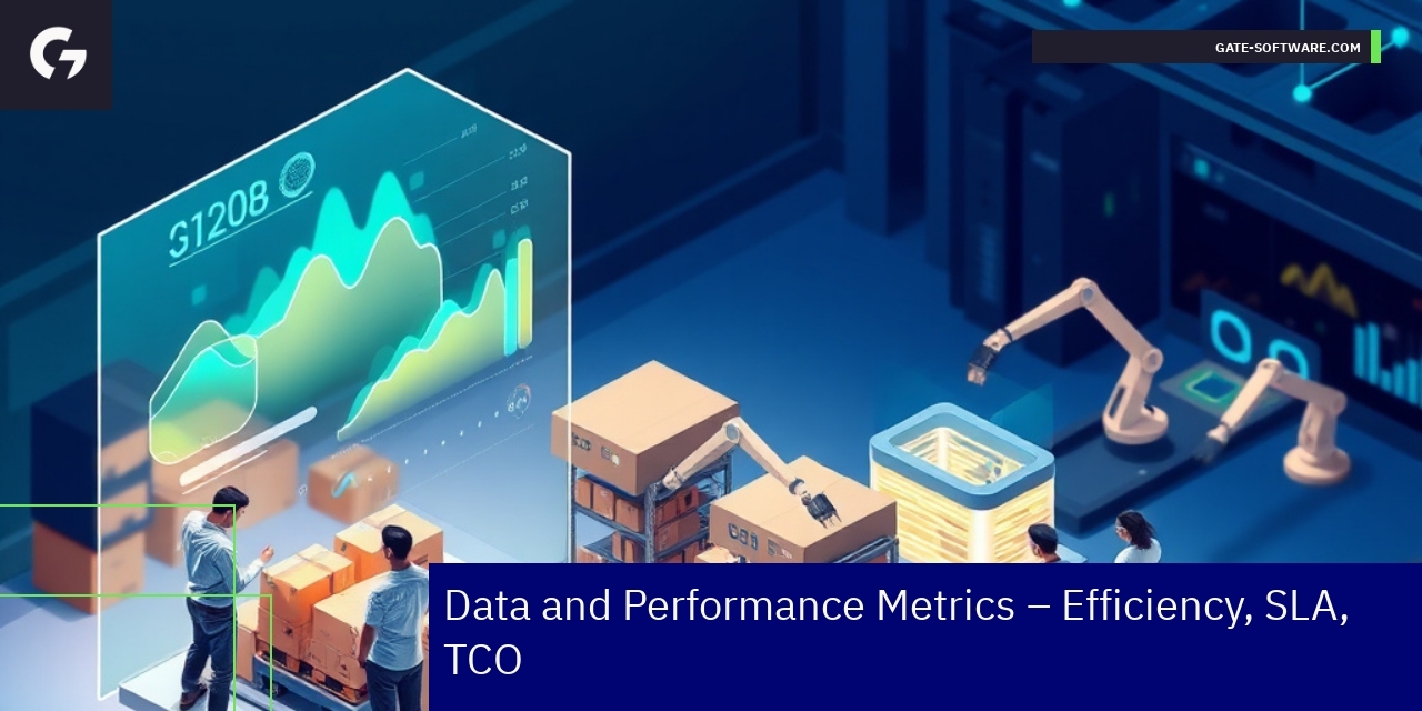 Gate-Software B2B Performance Metrics Overview Graph showing project efficiency and client metrics