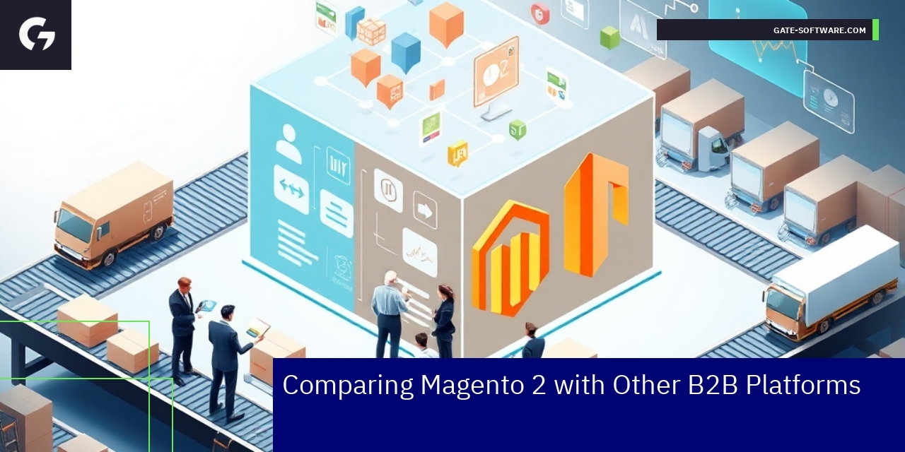 Comparison chart of Magento 2 and B2B platforms