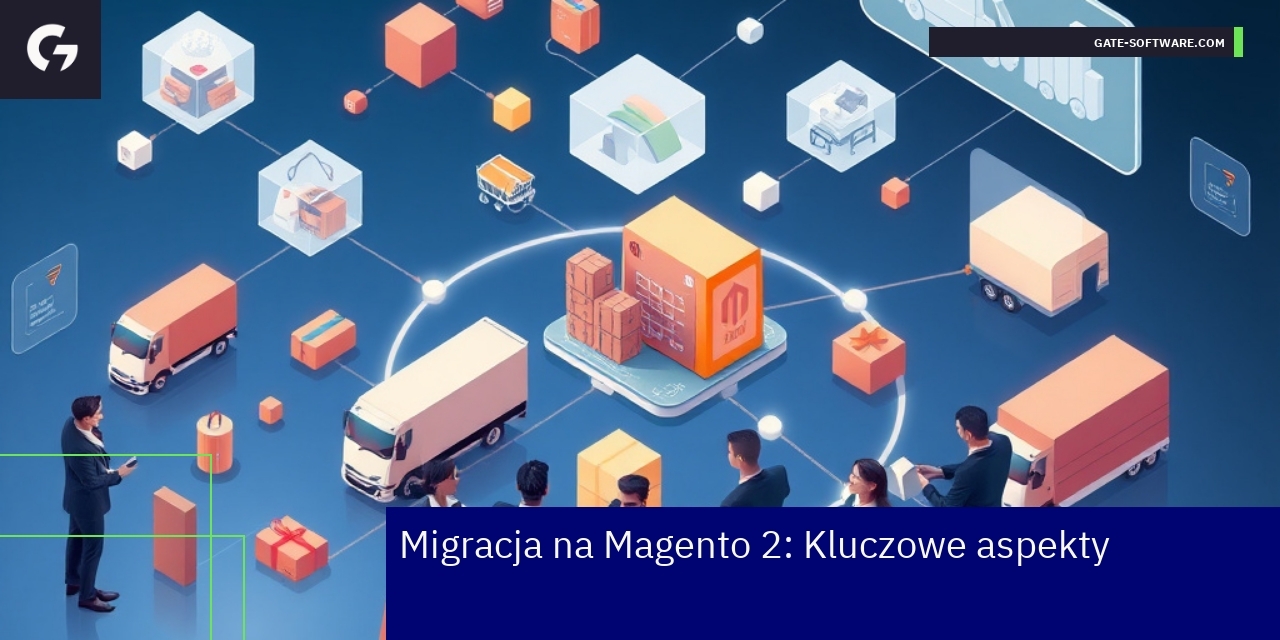 Schemat procesów Magento 2 i integracji systemów B2B