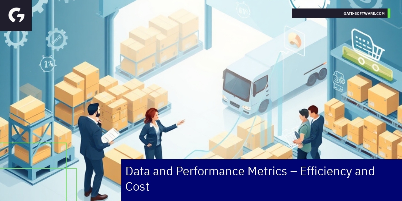 Graph showing B2B efficiency and cost metrics