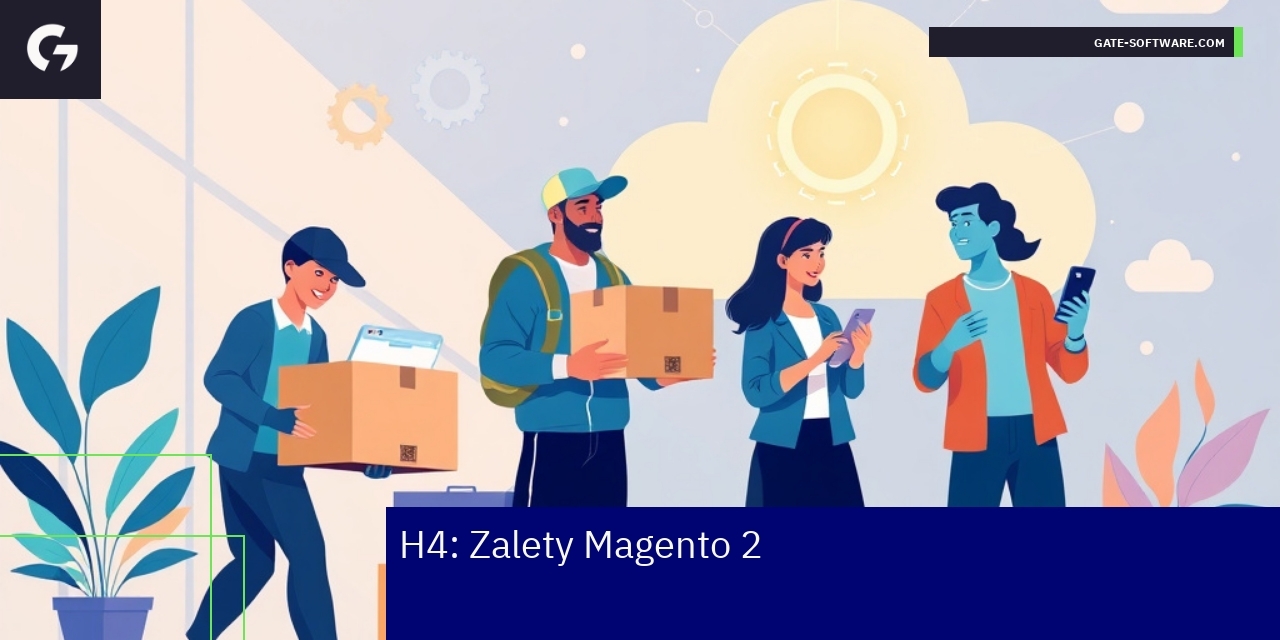 Ikony technologii i e-commerce platformy Magento 2