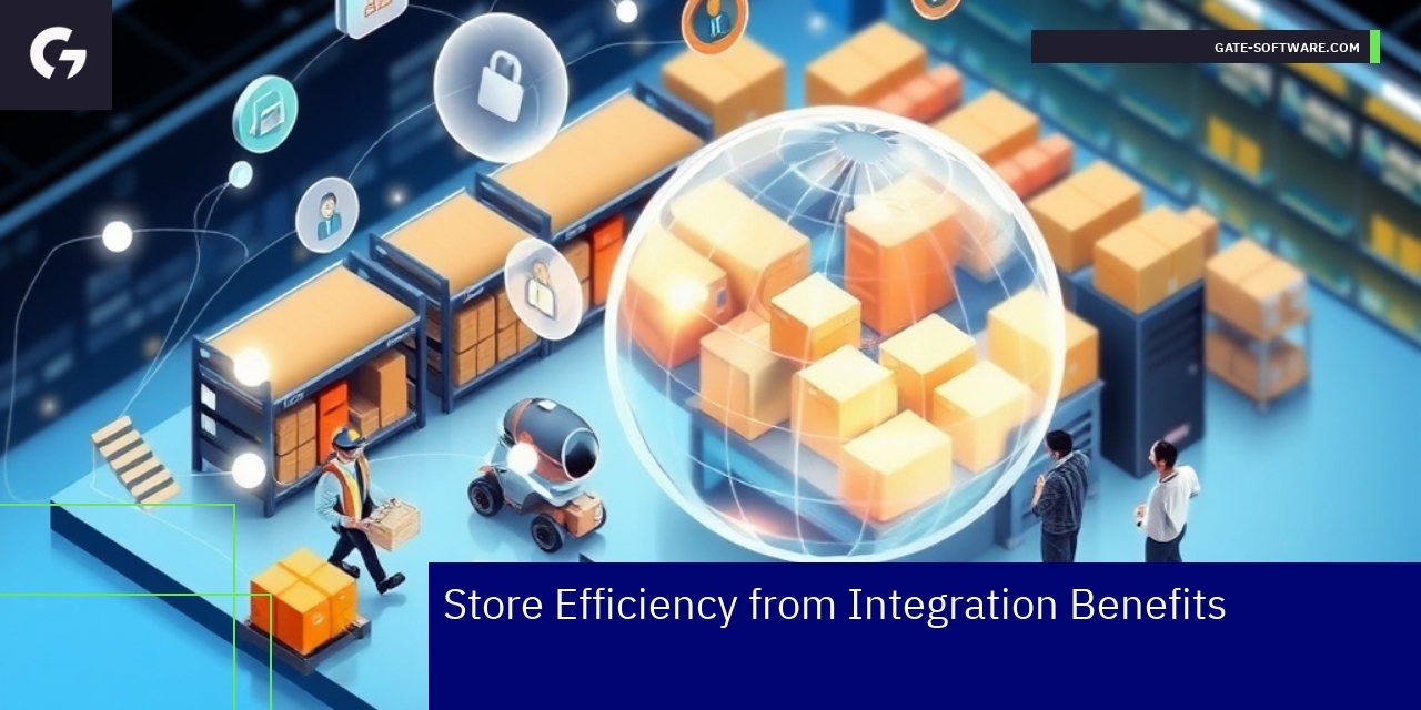 Magento platform integration elements and efficiency icons