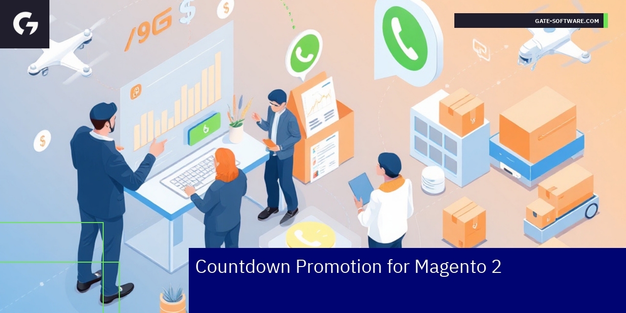 Magento 2 Promotion and Automation Tools Overview Magento 2 automation tools icons and connected systems