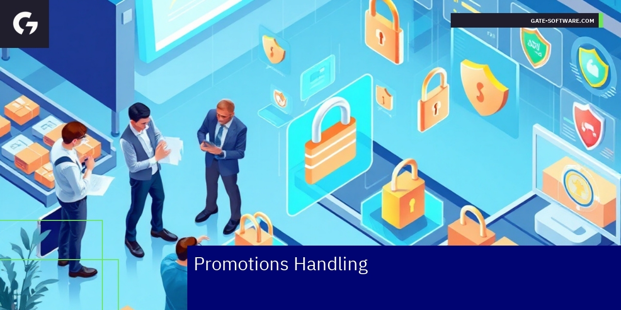 Team working on promotion management interface