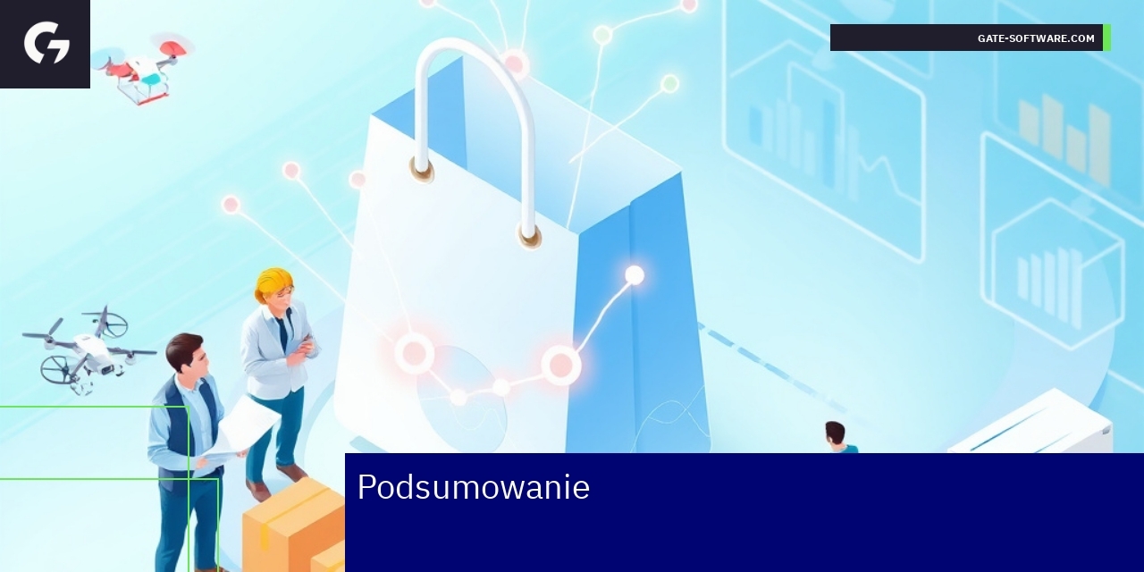 Ilustracja technologii i współpracy w e-commerce