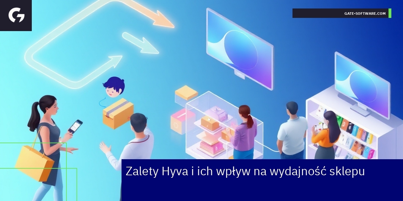 Schemat przedstawiający korzyści Hyva w sklepie Magento
