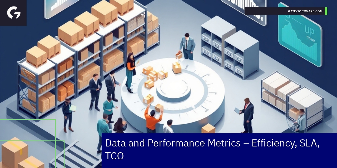 Graph showing key performance and cost efficiency metrics