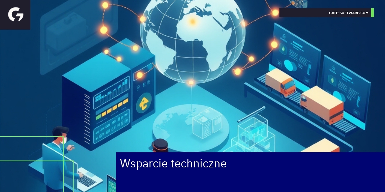 Zespół wsparcia technicznego pracujący przy komputerze