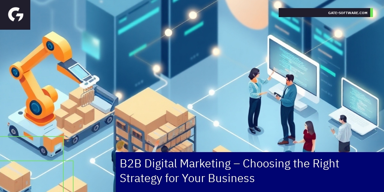 B2B Digital Marketing Strategy Essentials Business professionals analyzing digital marketing strategy