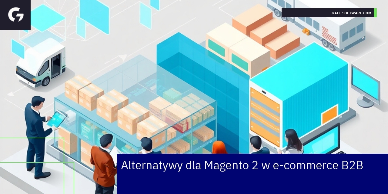 Schemat platform e-commerce w sektorze B2B