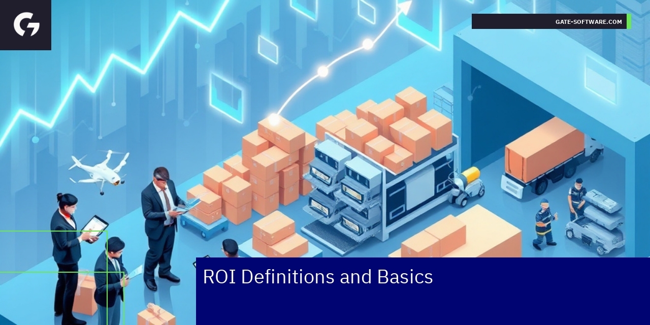 Graph showing ROI metrics in business and e-commerce