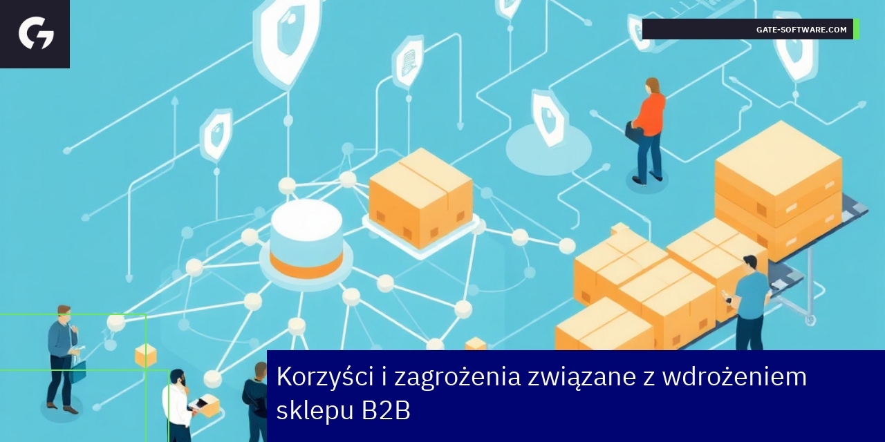 Schemat korzyści i zagrożeń sklepu B2B
