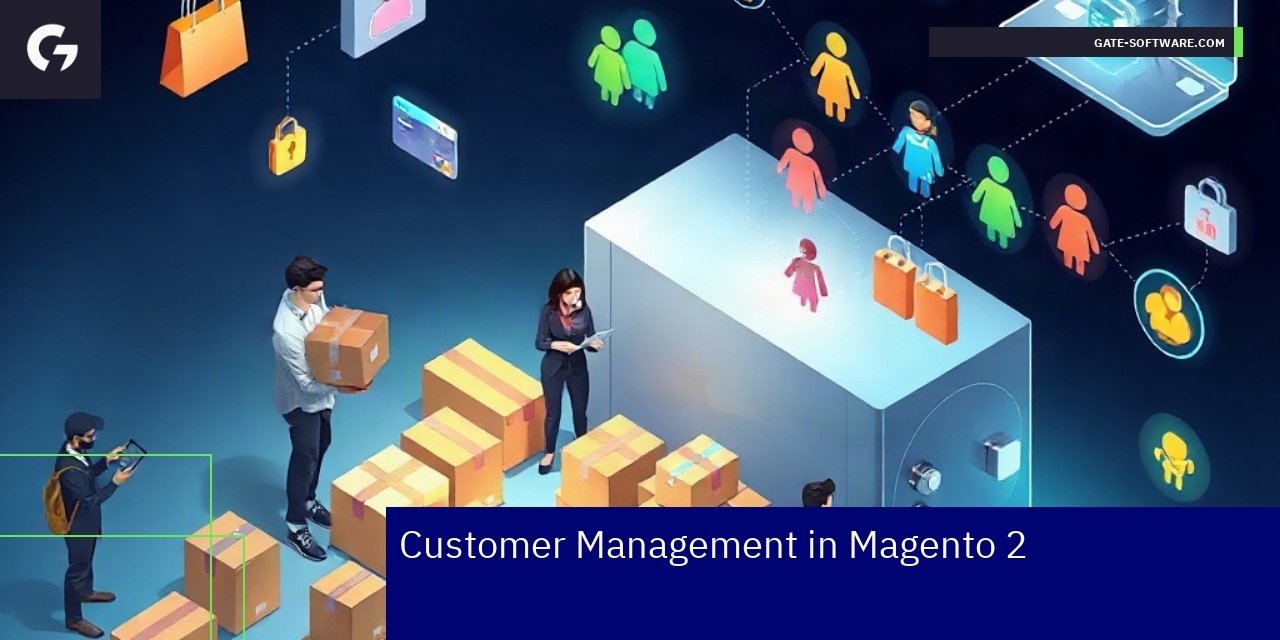 Customer Management Features in Magento 2 Dashboard showing Magento 2 customer management tools