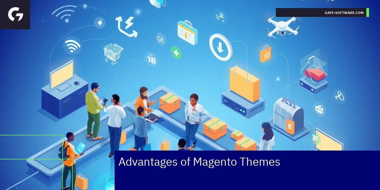 Diagram showing Magento Hyva theme advantages