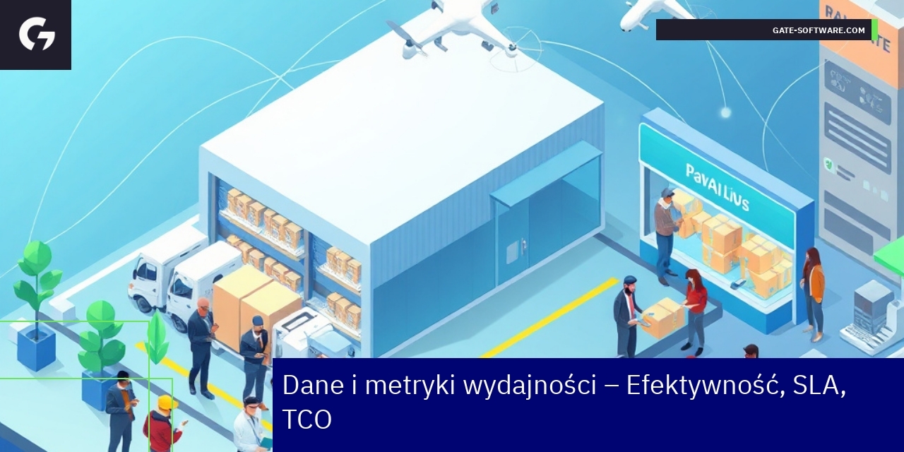 Wykres z danymi wydajności i rezultatów wdrożeń