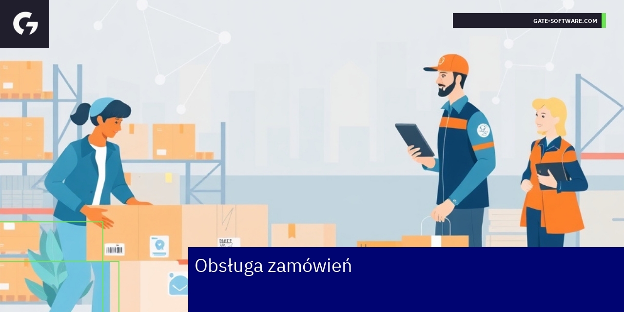 Schemat procesu obsługi zamówień i bezpieczeństwa danych