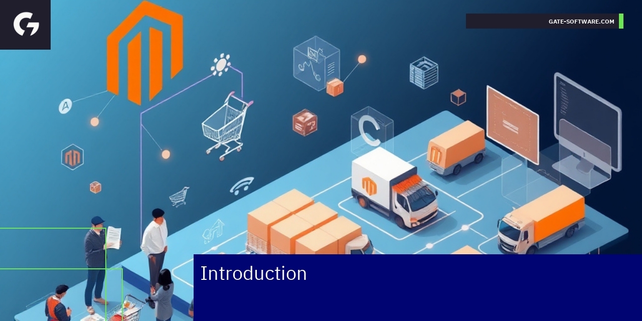 Illustration of Magento 2 tools and eCommerce features