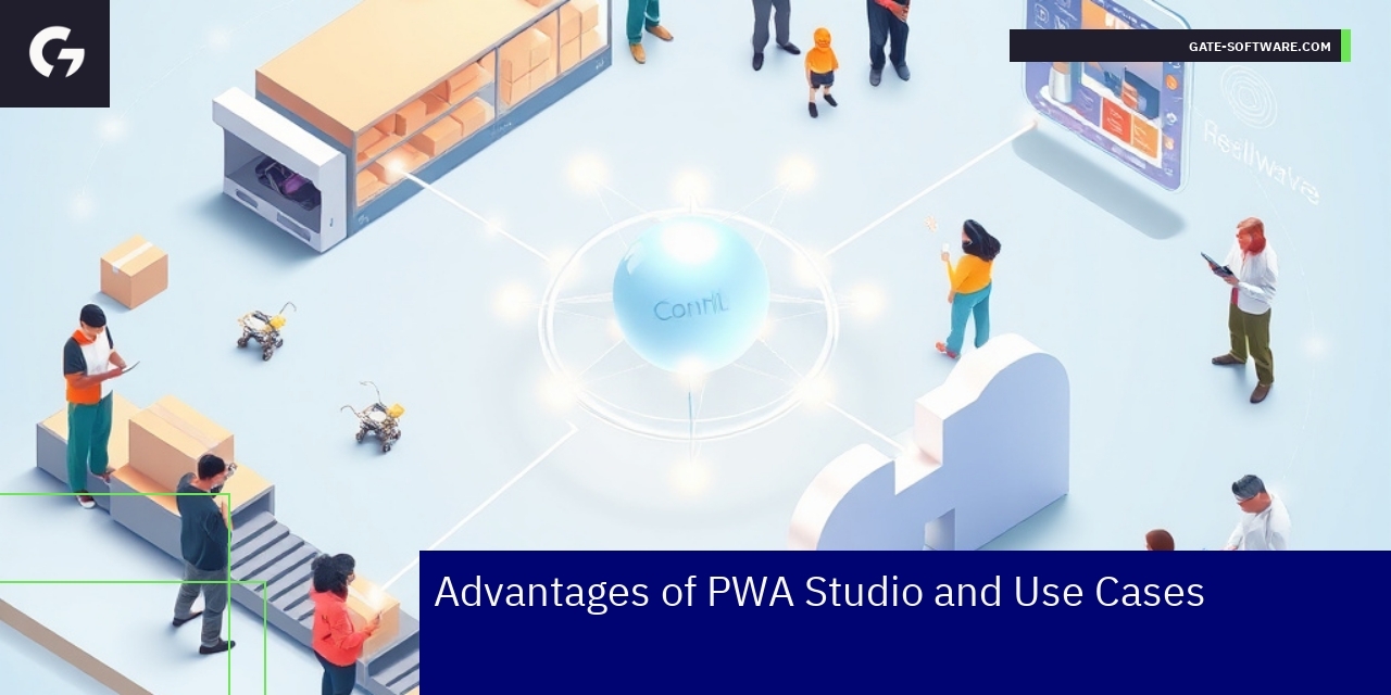 Illustration of PWA Studio and Magento integration
