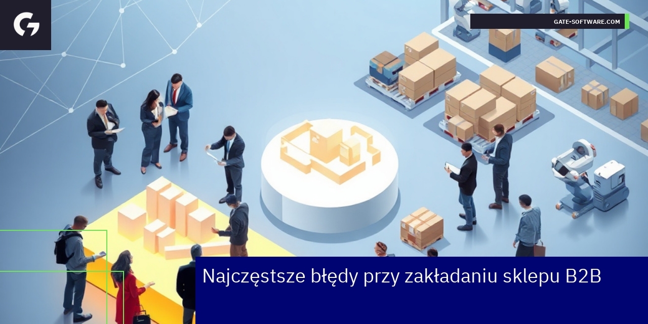 Najczęstsze błędy zakładania sklepu B2B Schemat błędów podczas tworzenia sklepu B2B