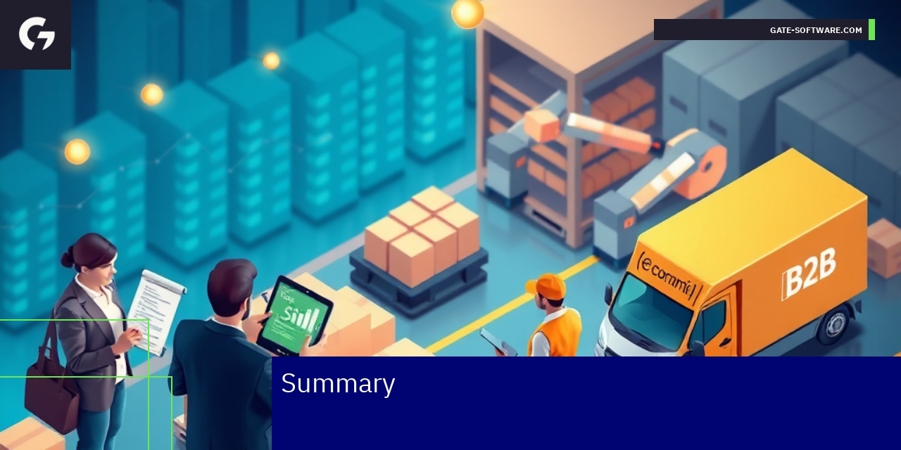 Magento 2 B2B Logistics Optimization Strategies Diagram illustrating Magento 2 B2B logistics process