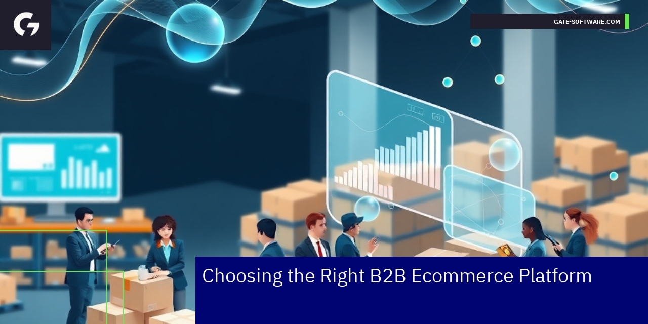 Business ecommerce platform features and integration concept