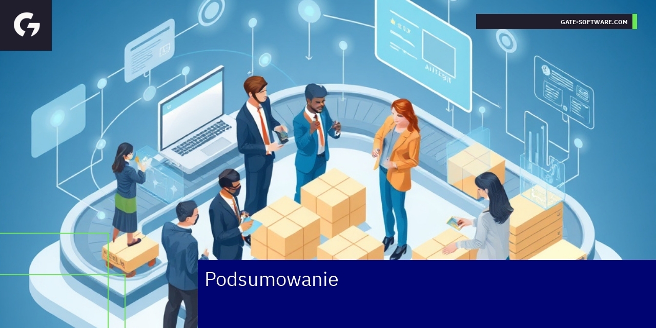 Interfejs platformy e-commerce i ikony integracji systemów