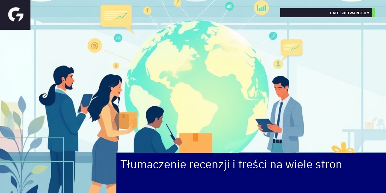 Schemat AI tłumaczącej recenzje i treści online