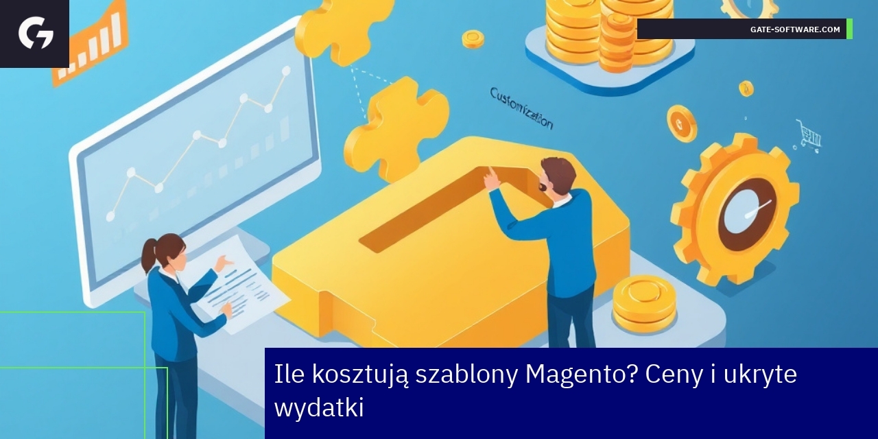 Schemat pokazujący koszty szablonów Magento