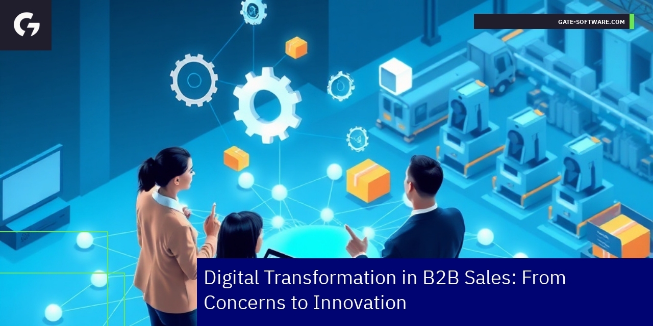 graphic showing digital sales transformation components
