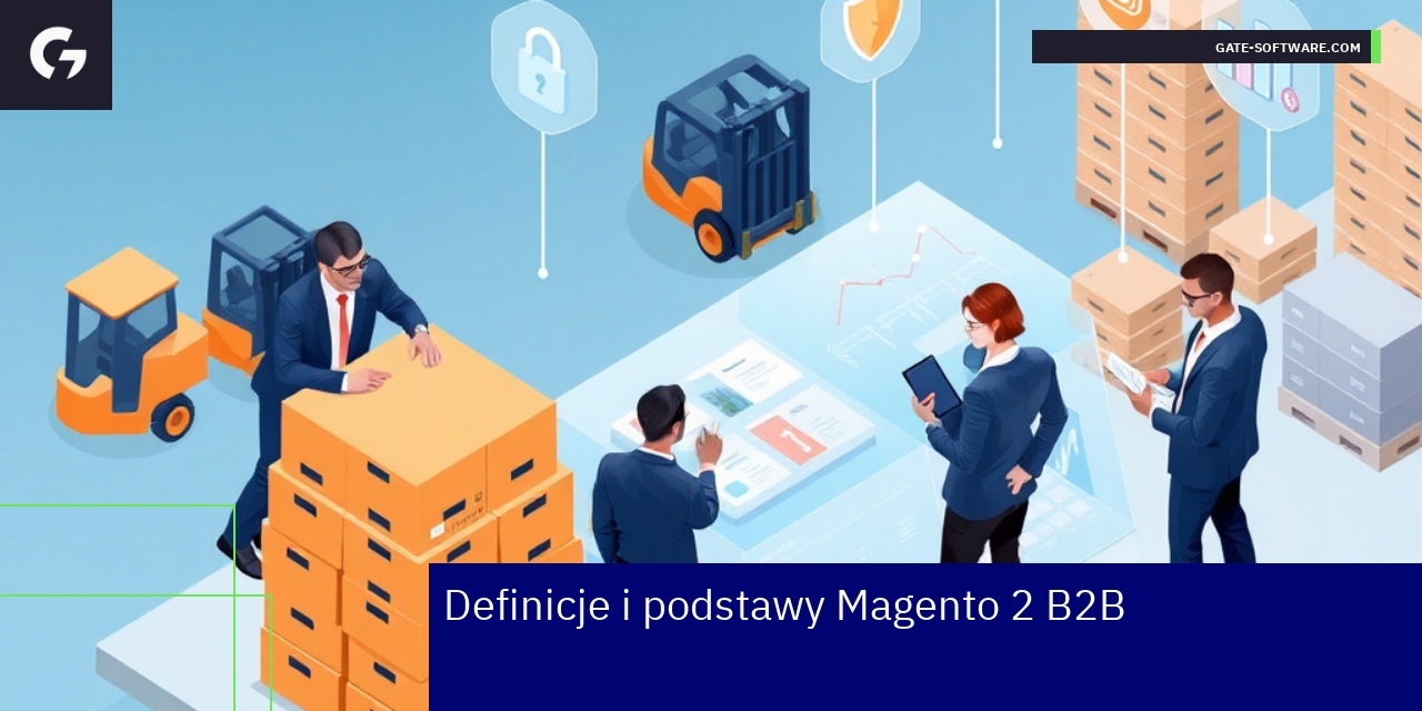schemat działania platformy e-commerce Magento B2B