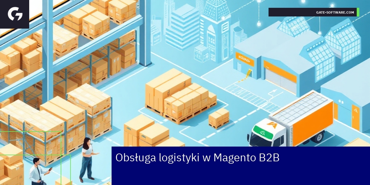 Schemat logistyki i integracji w Magento B2B