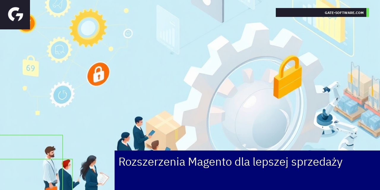 Rozszerzenia Magento zwiększające sprzedaż w B2B Schemat integracji rozszerzeń Magento z systemami B2B
