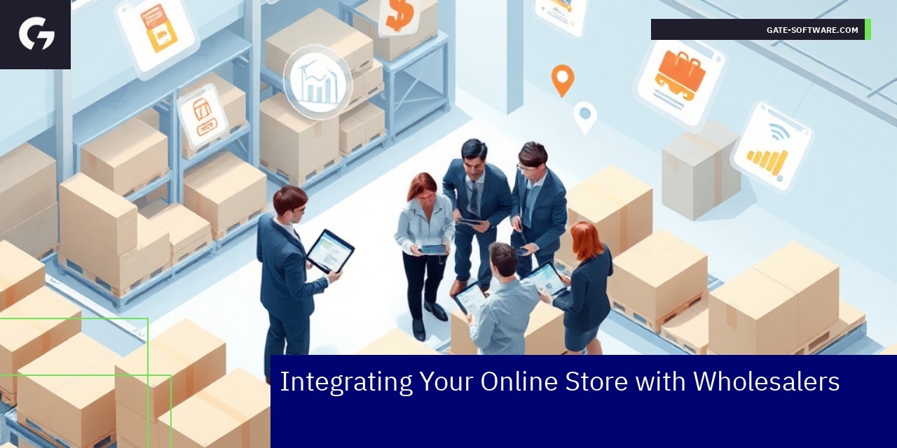Online store dashboard showing wholesale options