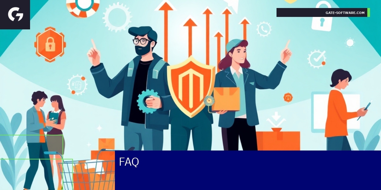 Schemat Magento 2 i ikony bezpieczeństwa oraz migracji