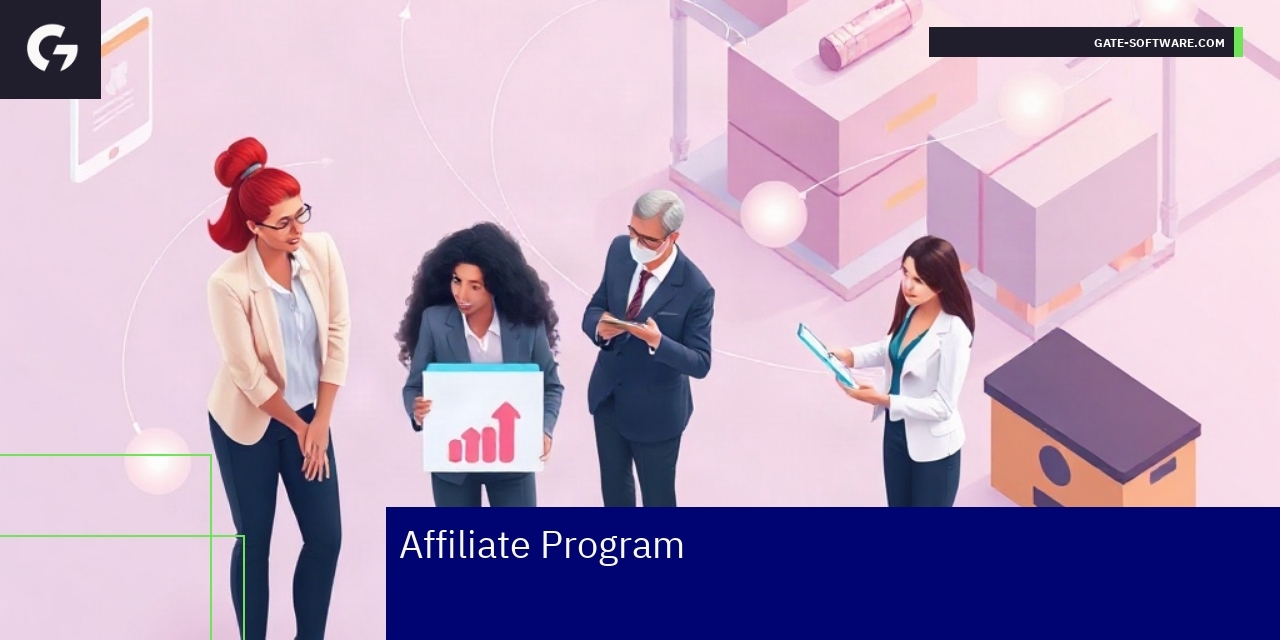 Affiliate Program with Responsive Design Benefits Diagram showing affiliate program workflow and devices