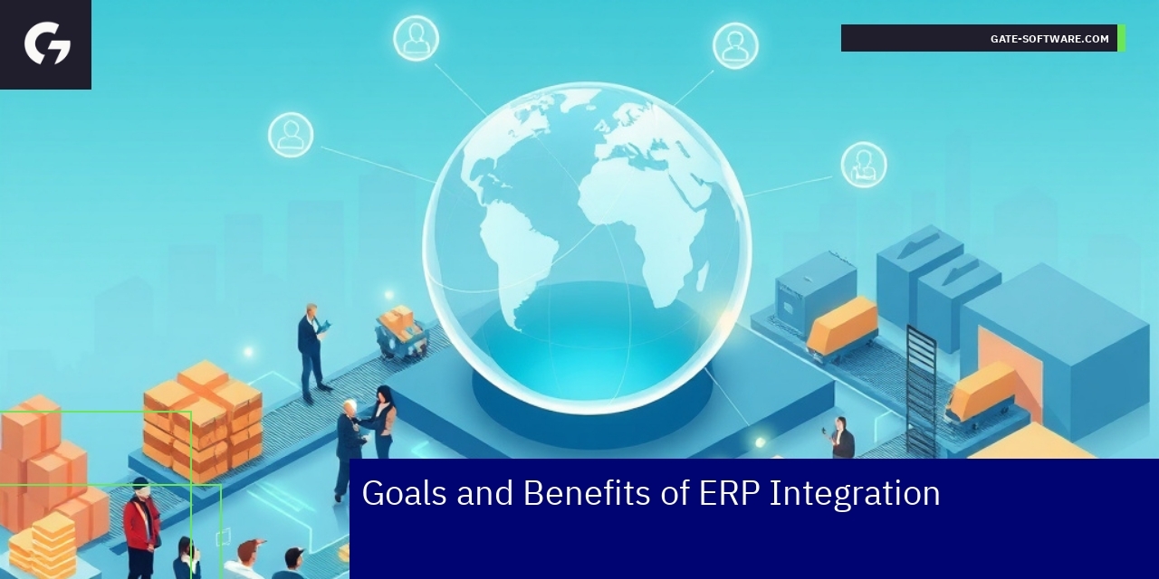 Diagram showing ERP integration with Magento B2B