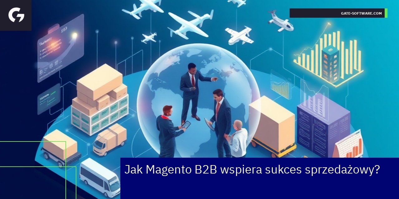 Schemat integracji Magento B2B z ERP i proces sprzedaży