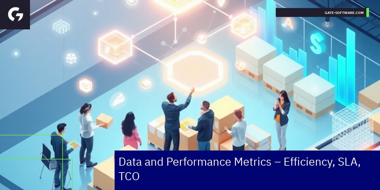Graph showing B2B project performance and cost metrics