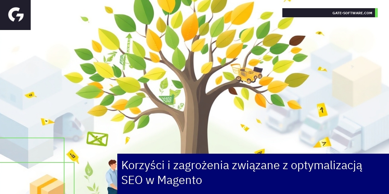 Schemat korzyści i zagrożeń SEO Magento