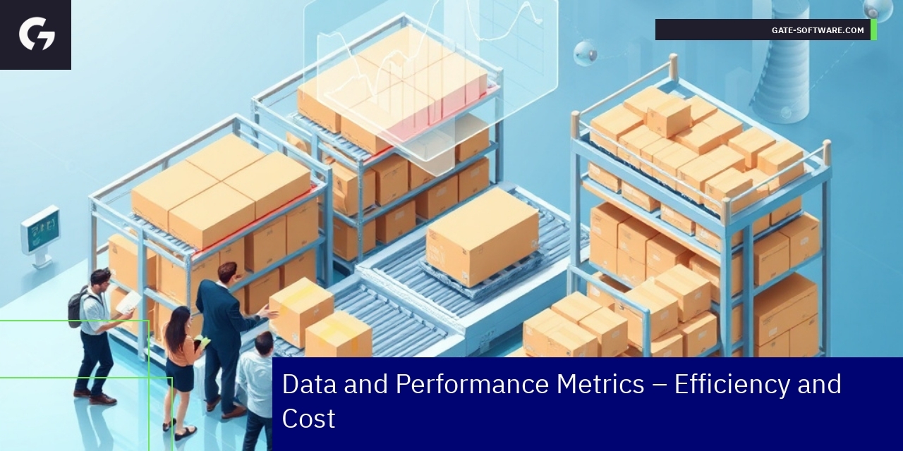 Graph showing B2B efficiency metrics and improvements