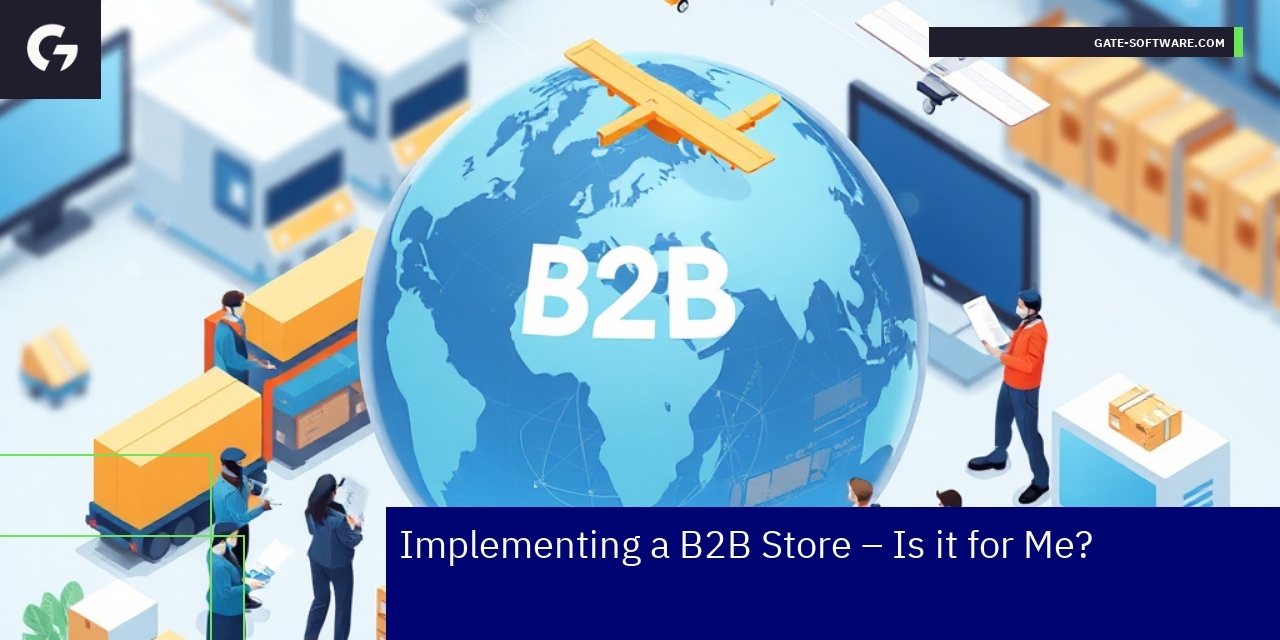 Business team analyzing B2B eCommerce platform data