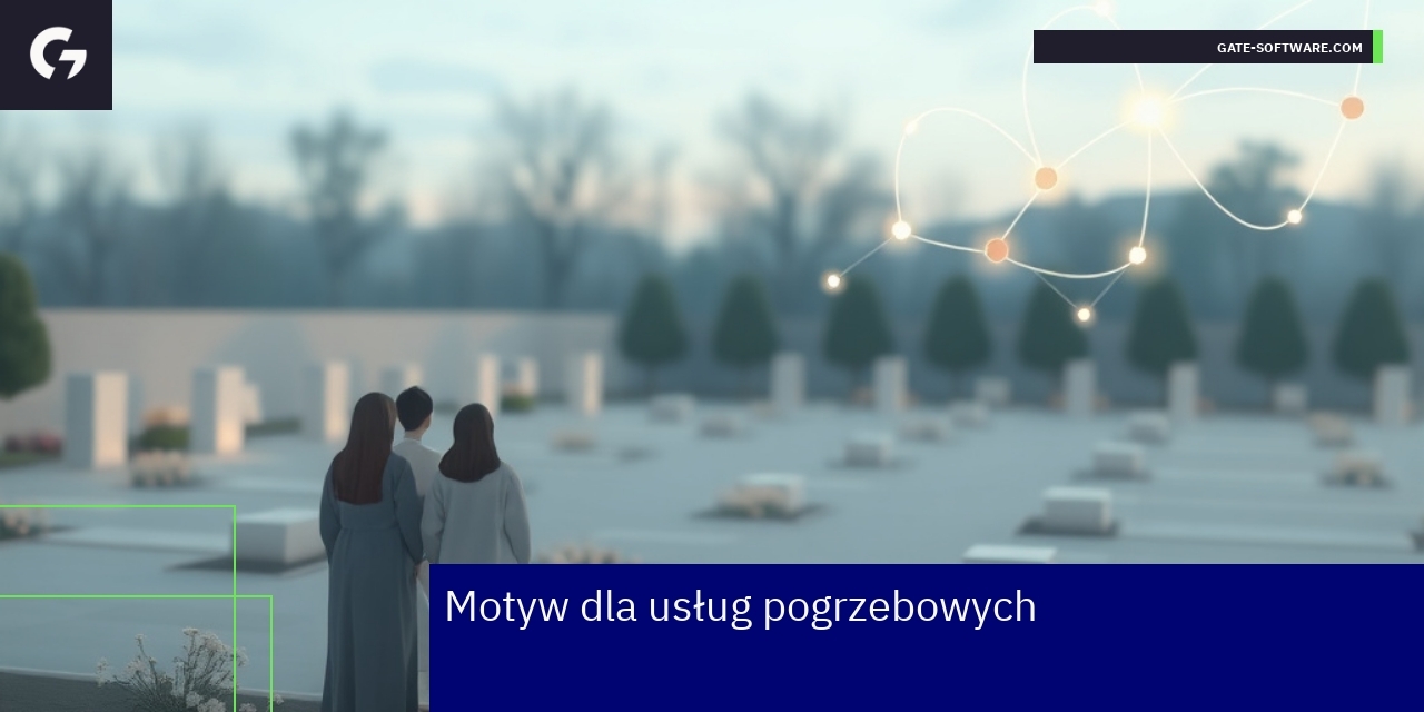 Delikatny motyw pogrzebowy z minimalistycznym stylem