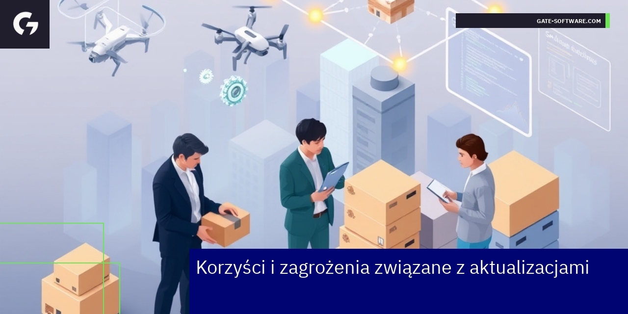 Schemat korzyści i zagrożeń aktualizacji systemowych