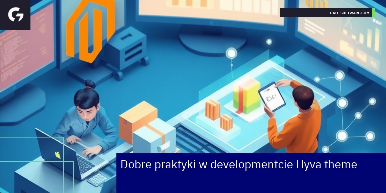 Schemat rozwoju Hyva theme na platformie Magento