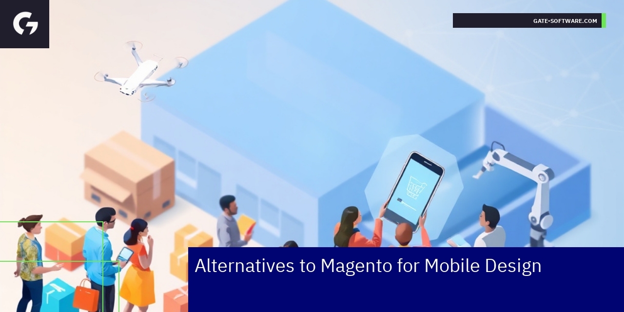Mobile devices showing ecommerce platform comparisons
